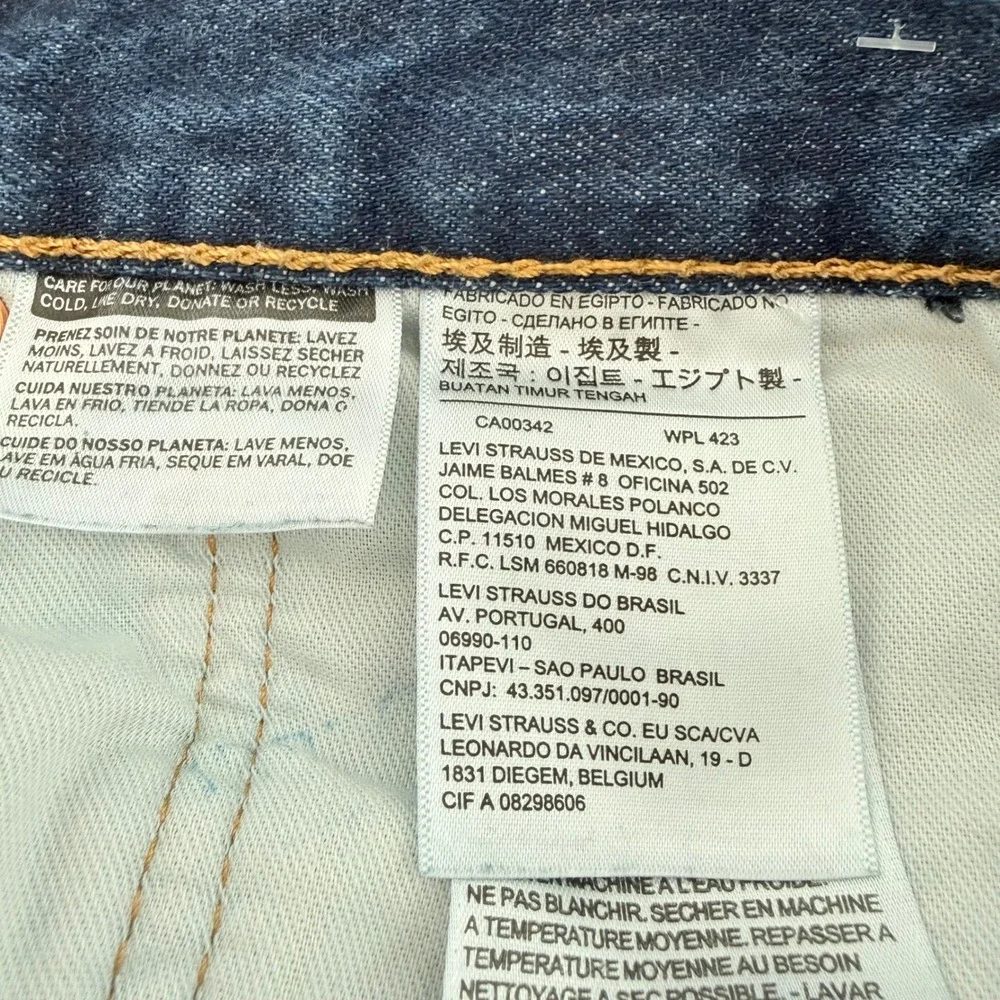 Levis 501 XX Mens Jeans 42x30 (40x29) Blue Medium Wash Button Fly Straight Leg